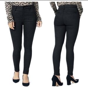 NEW Joe's Jean Sz 32 Black Hi(rise) Honey Shimmer Plaid Curvy Ankle Skinny‎